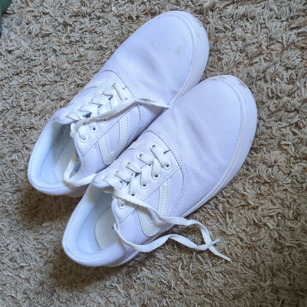 White canvas shoes